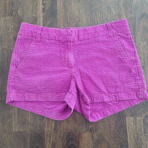 J Crew Purple Striped Shorts